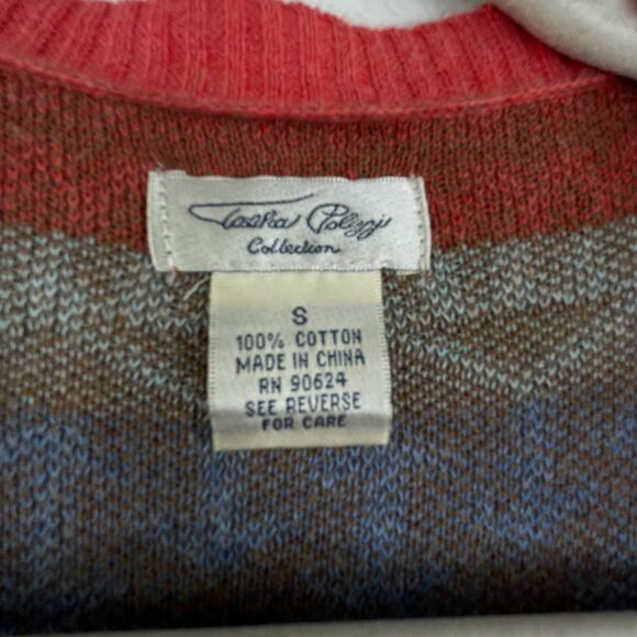 Tasha Polizzi Colorful Southwestern Aztec Native Fringe Cardigan Women's Small - Picture 7 of 11